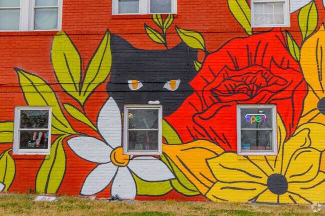 Colorful murals downtown add a bright touch to Dagsboro's Main Street.