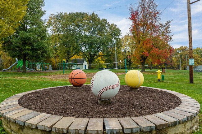 Basketball, baseball, and tennis are all there at Hodge Park.