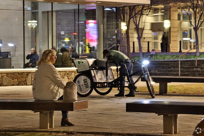 West End residents can walk a few blocks to the Peace Center for a show.