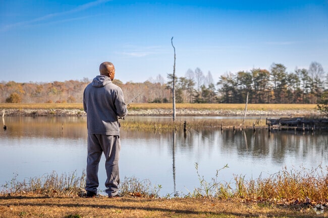 Residents of Fredericksburg go to Curtis Park for a day of recreation and relaxation.