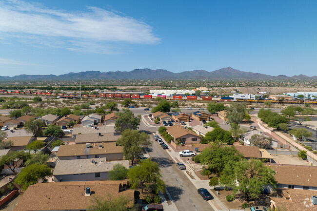 An aerial view of Benan Venture looking west.