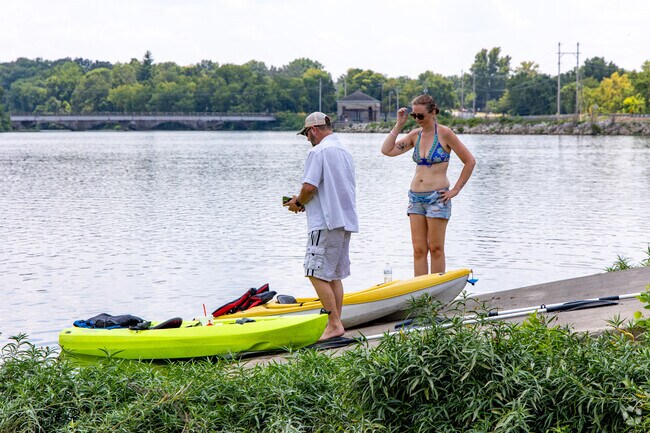 Residents enjoy fishing and boating on the scenic Spring River in Riverton.