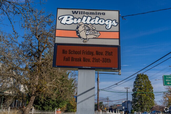 Willamina High School is home to the Bulldogs.