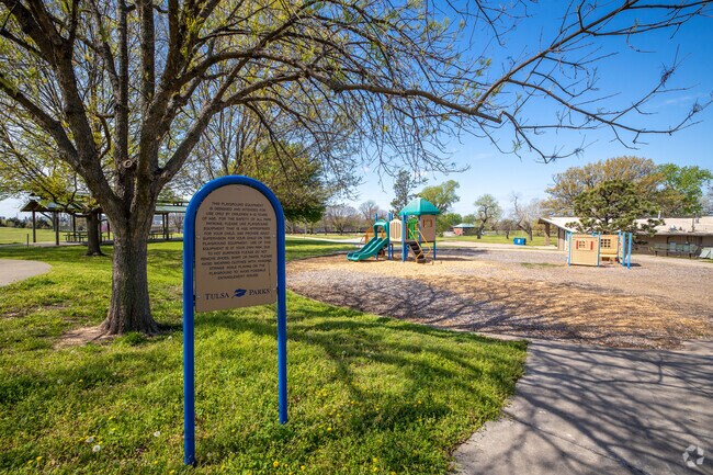 Newblock Park offers play equipment to children in Bunker Hill.