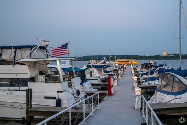 Boat owners enjoy easy access to the water near Huntington’s Old Town edge.