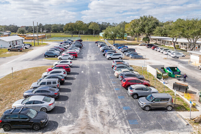 West Zephyrhills Elementary has a large size parking lot for teachers and visitors.