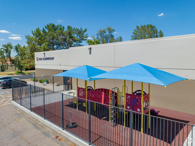 Students at ACAA can enjoy a covered playground during recess.