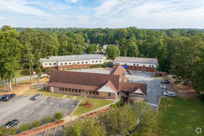 Atlanta Adventist Academy consists of three shared buildings.