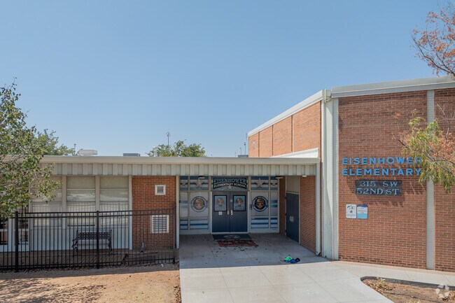 Eisenhower Elementary School provides education in the neighborhood of Lawton.
