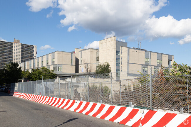 The KIPP Academy Elementary School is in Concourse Village, The Bronx.