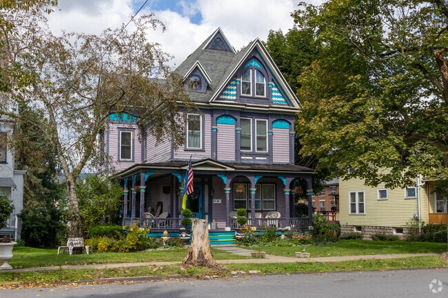 This Victorian home has some bright colors in the Greenridge neighborhood.