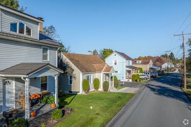 Cape Cod and Colonial Revival homes line quiet residential streets across Paint Township.