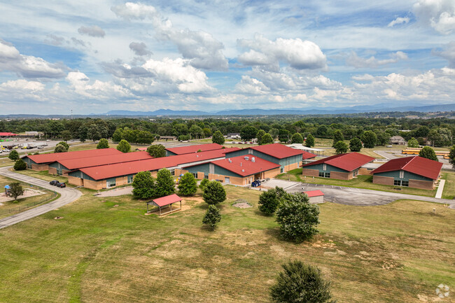 Mary Blount Elementary overlooks the Great Smoky Mountains.