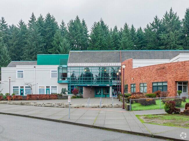 Entrance to Lister Elementary School.