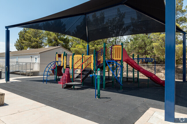 A variety of play scapes are at Coral Cliffs Elementary School for students to chose from.
