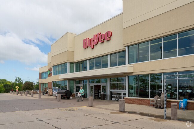 Hy-Vee is the go to spot for residents of Green Meadows to shop for groceries.