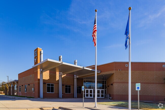 Here is the main entrance of Jones High School
