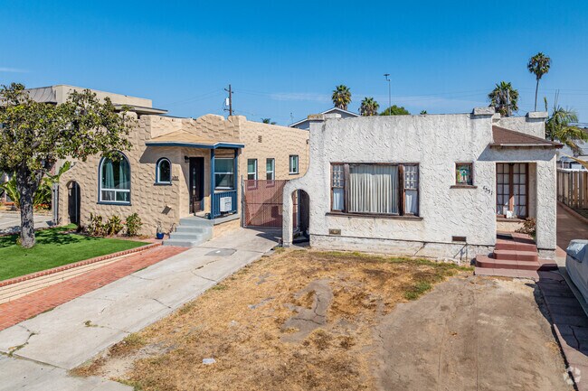 Adobe style homes bring character and history to Normal Heights residential blocks.