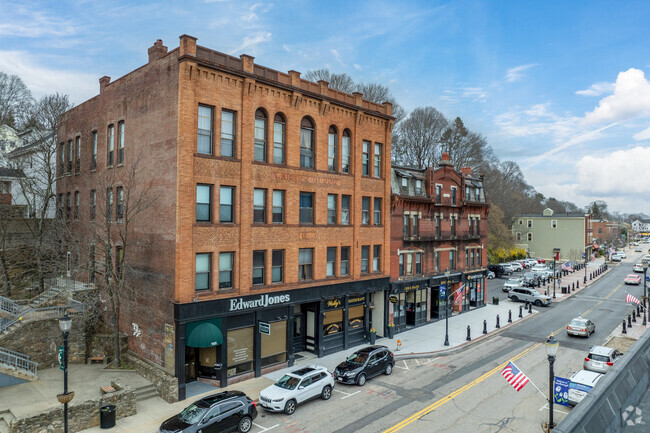 Much of downtown Marlborough's businesses are housed in brownstones.