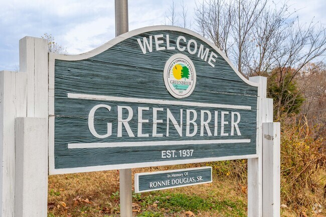 The city of Greenbrier was established in 1937.