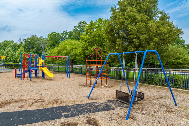 Kids enjoy sliding, climbing, and swinging on the playground at Concord Elementary School.