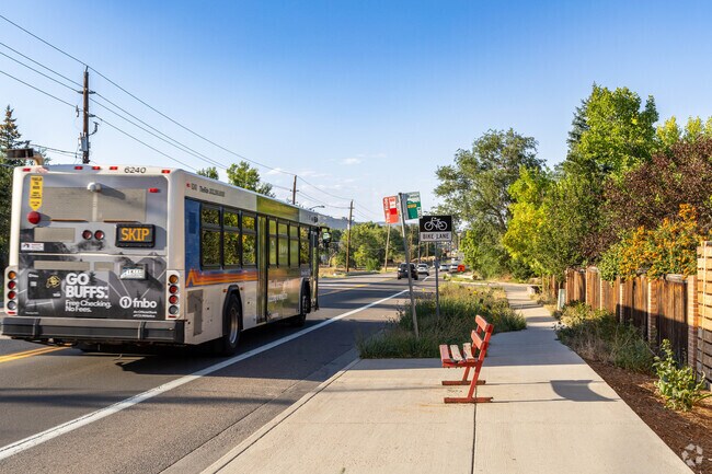 Bus stops along Broadway can take commuters throughout the city in Wonderland.
