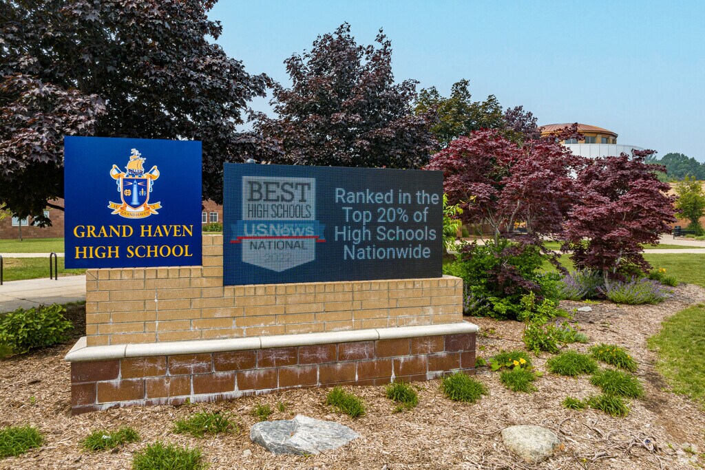 Grand Haven High School in Grand Haven, Michigan.