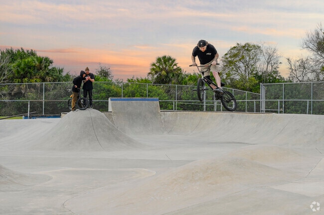 Grab some air at the skate park by Tomoka Oaks.