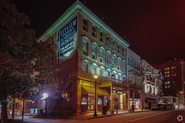 Enjoy the downtown Uniontown night lights, just a few blocks from South Union.