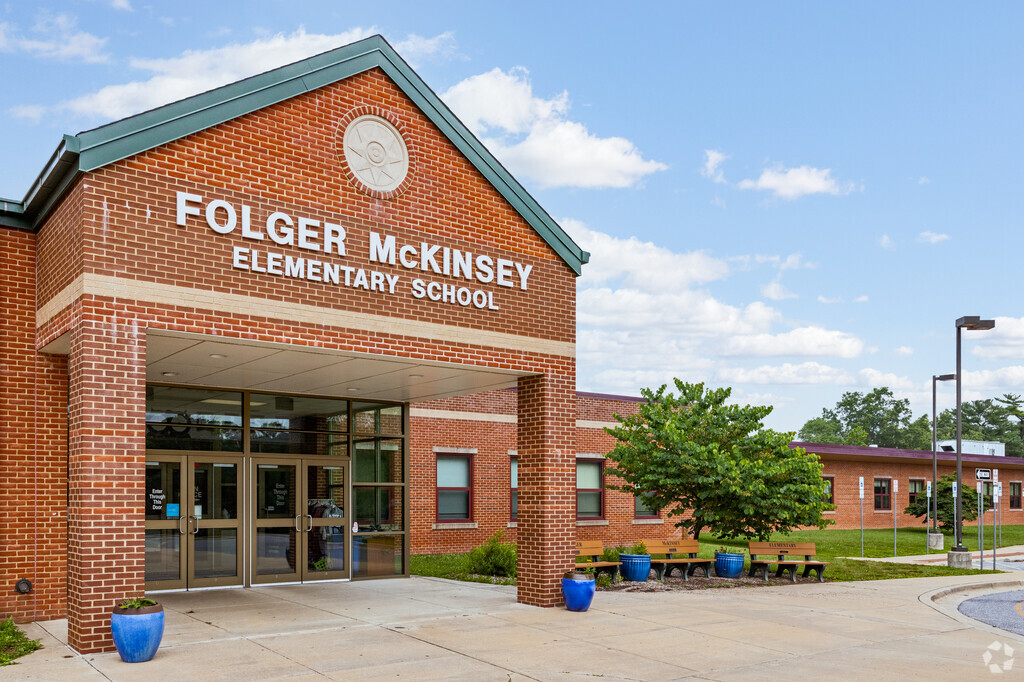 Entrance to Folger McKinsey Elementary School.