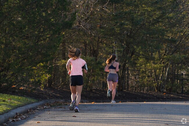 Many people love to run throughout the Trillum Trail Preserve.