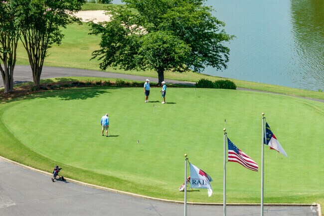 Locals of Hembstead enjoy a round of golf at Raintree Country Club.