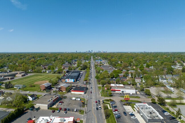 View of downtown Columbus from Broadleigh neighborhood.