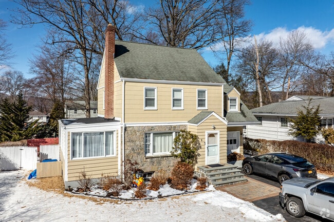 Prewar and Colonial Revival homes are common throughout Suffern, showcasing timeless architectural charm.