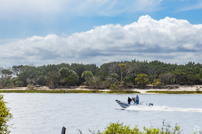 Locals drive their boats along the Matanzas River in Butler and Crescent Beaches.
