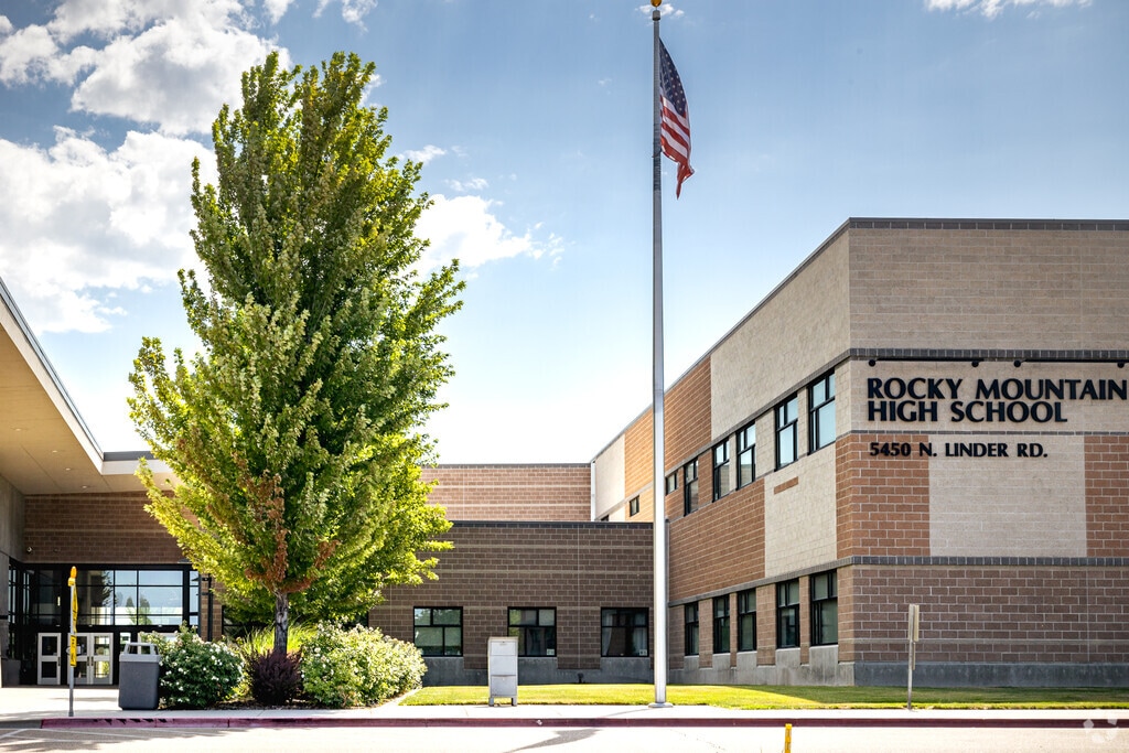 Rocky Mountain High School main entrance.