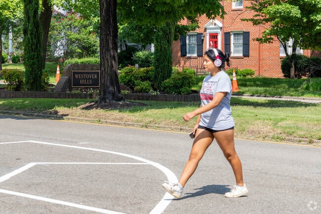 Westover Hills features pedestrian-friendly paths throughout.