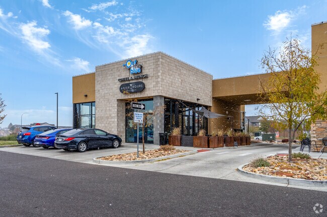 Get strawberry pancakes or huevos rancheros at Out of the Blue near Highland Park West.