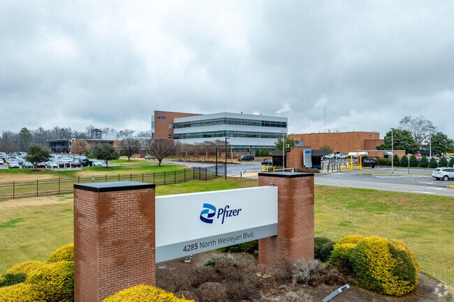 Pfizer is a major employer in the Rocky Mount area.