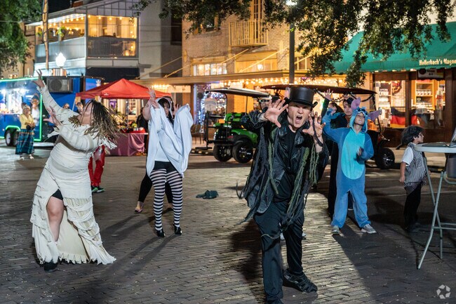 Downtown Sanford hosts the annual Alive After 5 Halloween party on Magnolia Square.