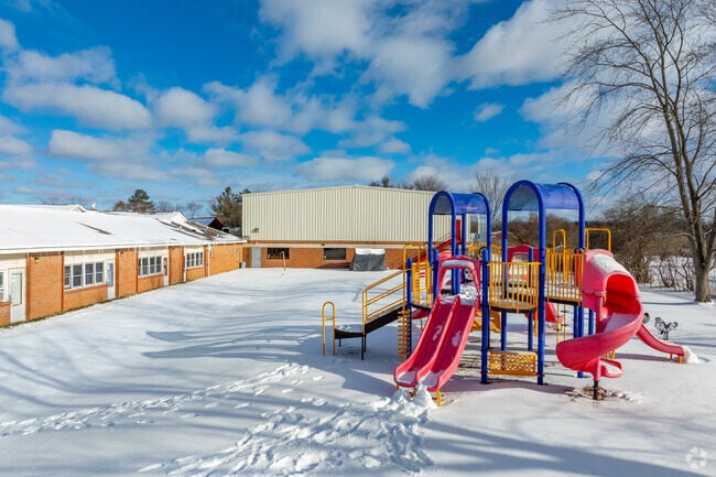 Children love the playground at St. Thomas More Academy.