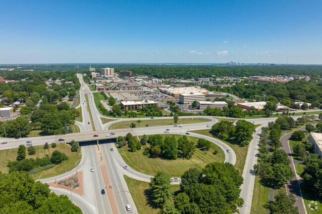 Bordering Arrowhead Trails is the Shawnee Mission Parkway and Metcalf interchange.