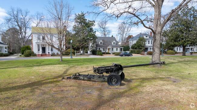 War artifacts are on display at Town Common in Tarboro.