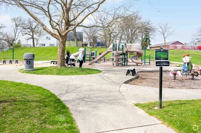Frontier Park in Orland Grove   has a sand pit, a playground, and a picnic pavilion.