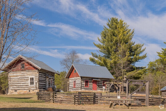 Pioneer Log Village & Museum near Reedsburg is a beautiful site full of local history.