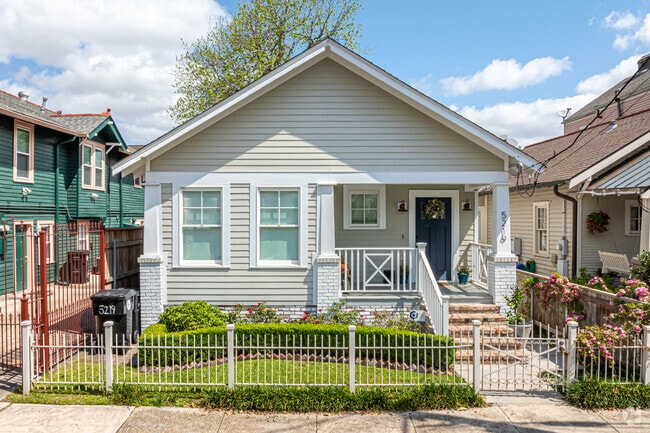Raised bungalows are common Uptown.