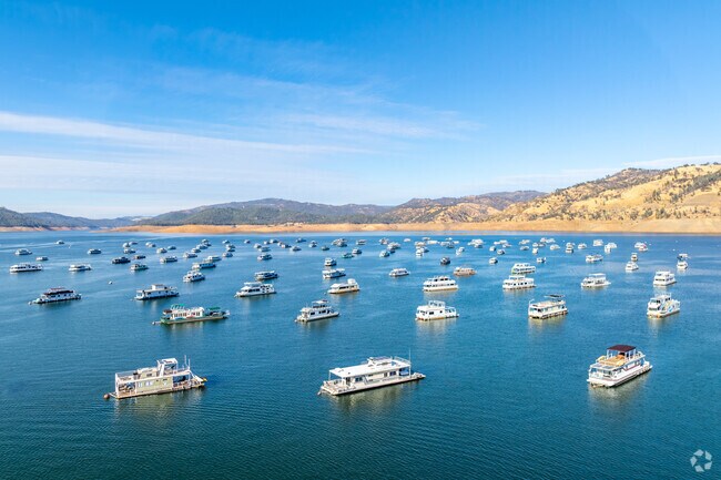 Hundreds of boats can be seen in the marina in Kelly Ridge.