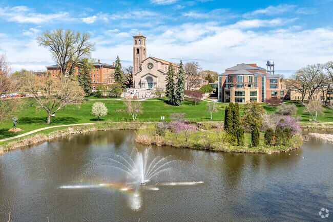 St. Catherine University is located in Highland Park and serves 5000 students.