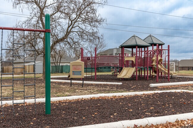 George Elementary School has a large outdoor playground.