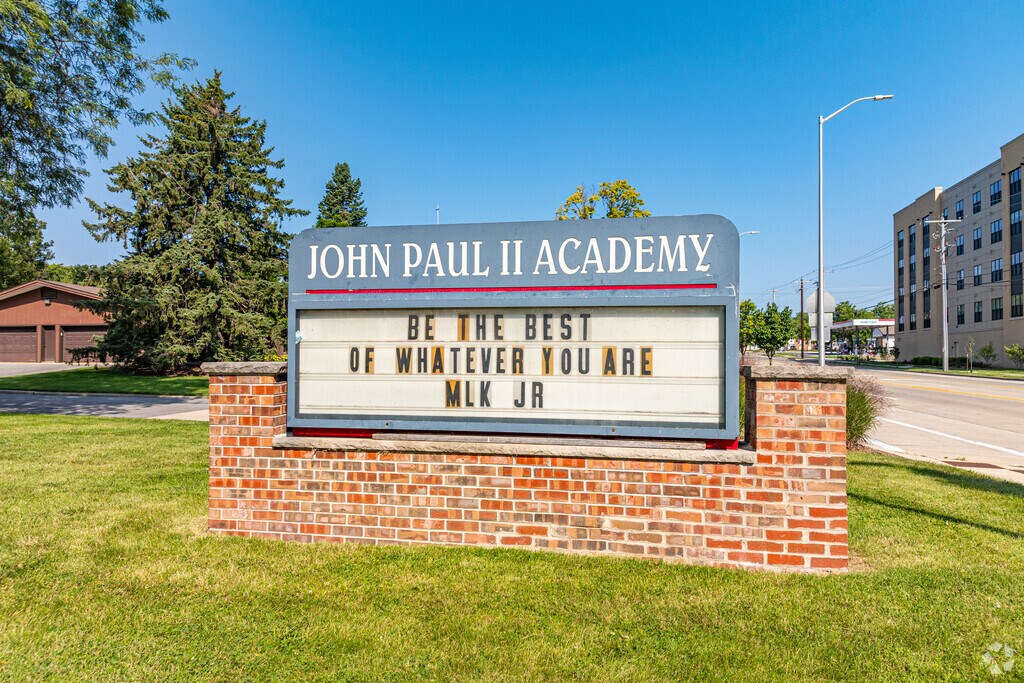 John Paul II Academy is a private, Catholic education option in Racine's Wustum Park area.